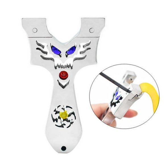 High Quality Professional Sling Shot Steel Hunting Slingshot Outdoor Transport - Picture 10 of 12